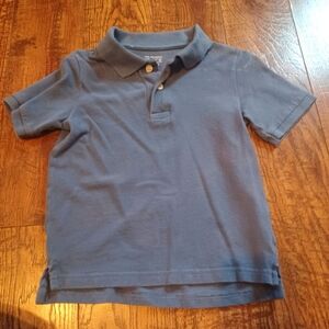 The Children's Place Blue Gray Short Sleeve Polo Boy Sz 4T